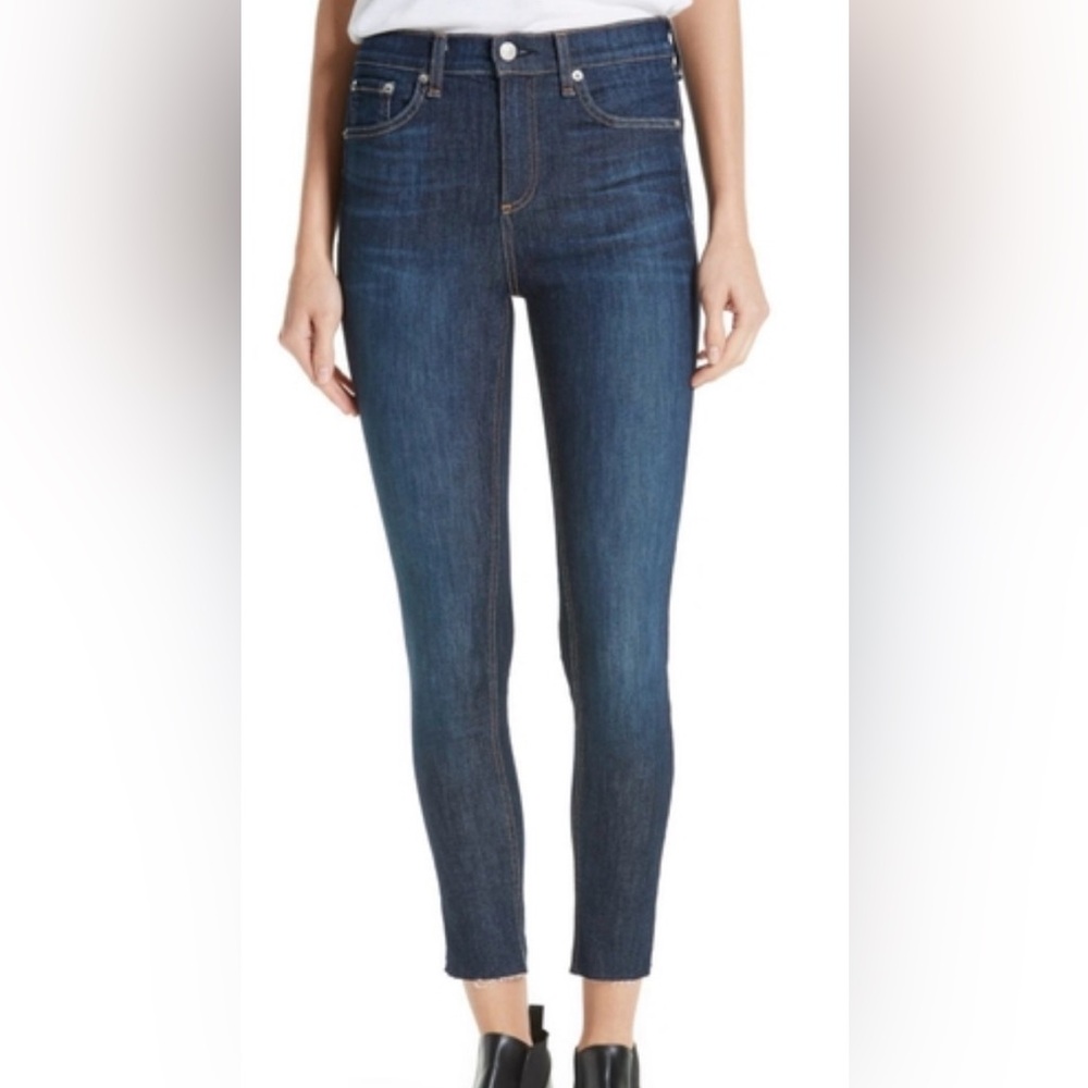 rag & bone Women's Skinny Jeans in Dark Indigo Wash